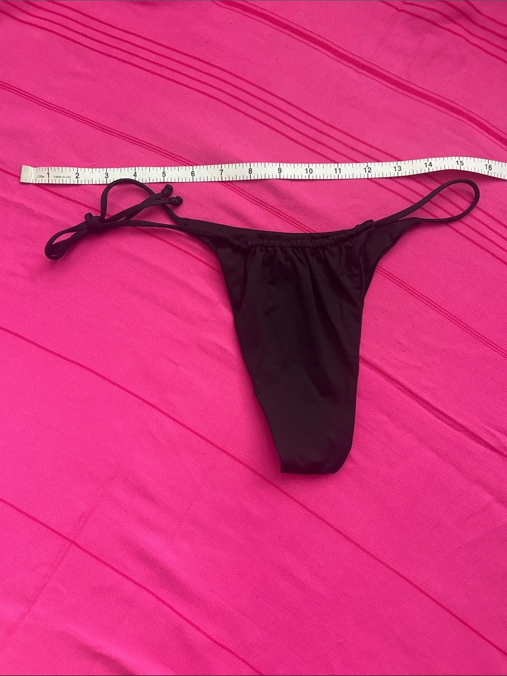 Frankie’s Bikinis Black Tie-Side Bottoms